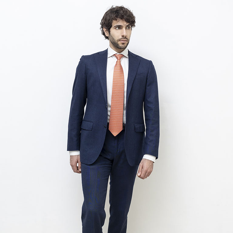 Cravatta San Pietro Concatenata Arancione - immagine 2