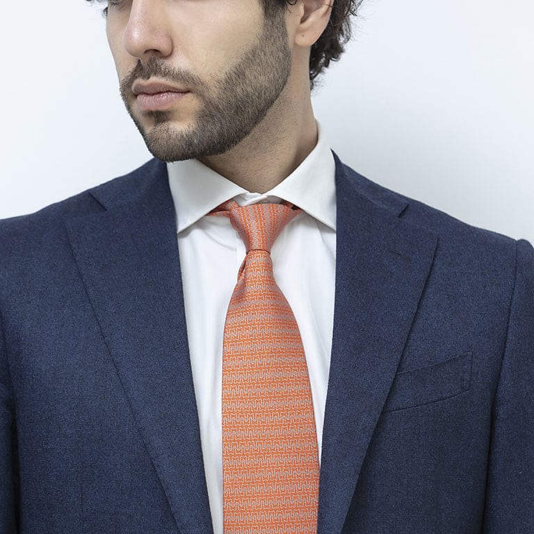 Cravatta San Pietro Concatenata Arancione