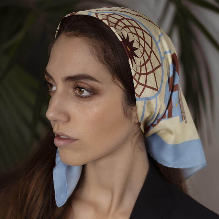 Foulard Carré 70 Asylum Neutro - immagine 4