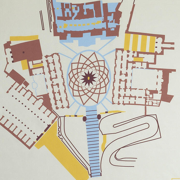 Foulard Carré 70 Asylum Neutro - immagine 3